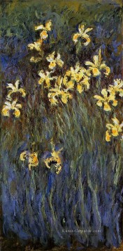  gelb Kunst - gelbe Iris II Claude Monet